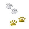 Car Sticker 3D Plastic Adorable Paw Decal Waterproof Foot Print Stickers Portable Bumper Body Decoration Accessories