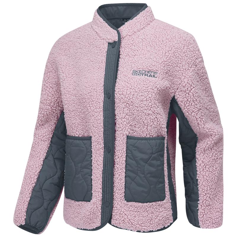 SKECHERS Cheng Yi Style Lamb Wool Cardigan Jacket L