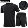 WEZHO Short Sleeve Fitness Running Set