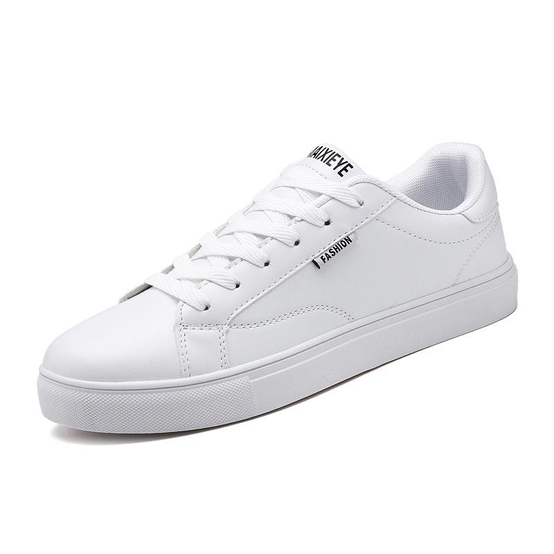 Spring 2024 Men's White Sneakers - Korean Style, Trendy, Versatile, Casual Sports Fashion Footwear for Teens