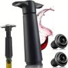 With Stoppers Wine Vacuum Pump Reusable Wine Preserver Wine Bottle Sealer  Bar Supplies