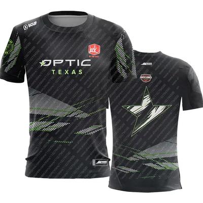 OpTic GAMING Jersey Texas Black Team Uniform Male Esport Wear Fans Tops Summer Short Sleeve Men's T-shirt