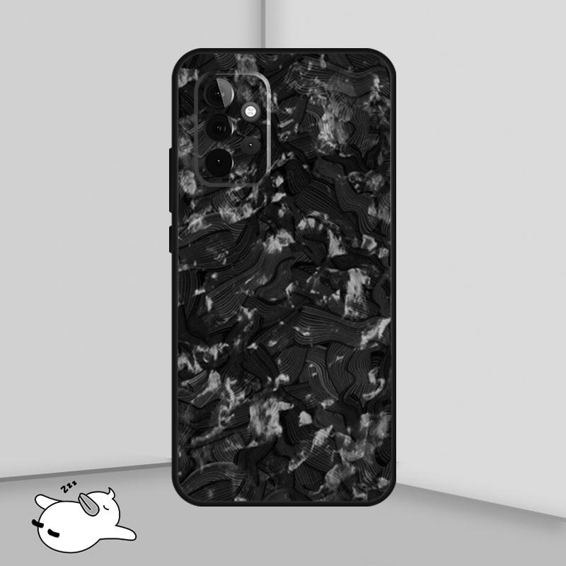 Forged Carbon For Samsung Galaxy A54 A34 A14 A13 A33 A53 A12 A32 A52 A71 A51 A15 A25 A35 A55 Phone Case
