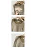 Korean European Style Women's Autumn/Winter Velvet Knit Round Neck Long Sleeve Base Layer, Unique 2025 Design.