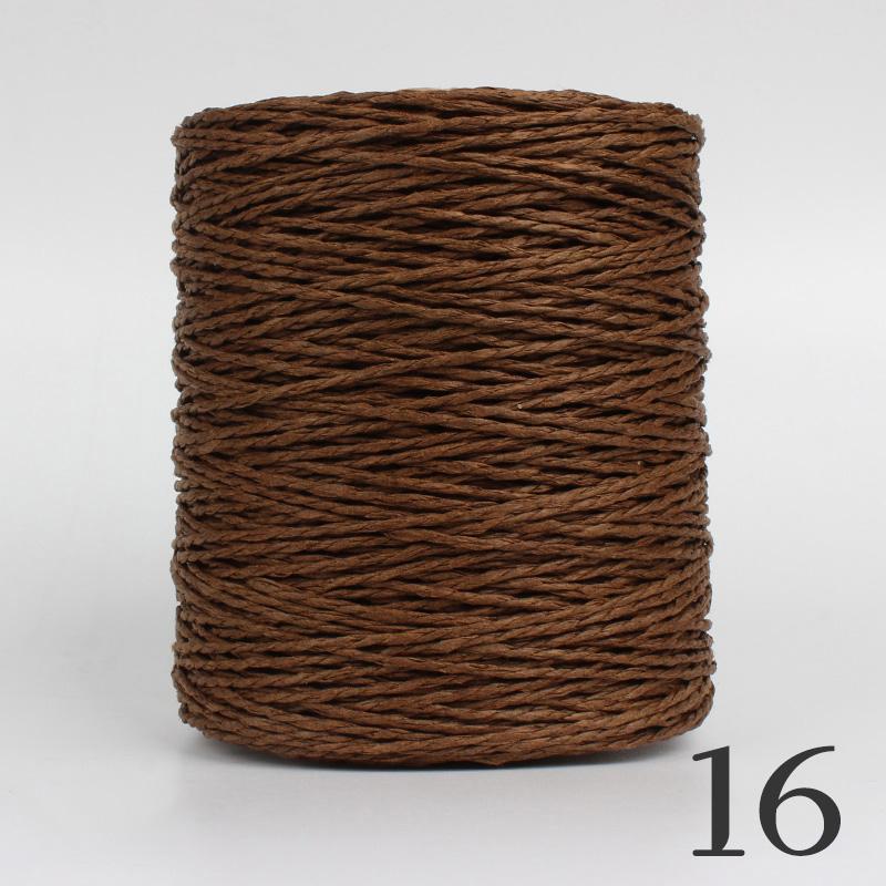 2 Roll Natural Raffia Straw Yarn Colorful Threads For Summer Hand Knit Crochet Hat HandBag Cushion Baskets Hand Craft Material