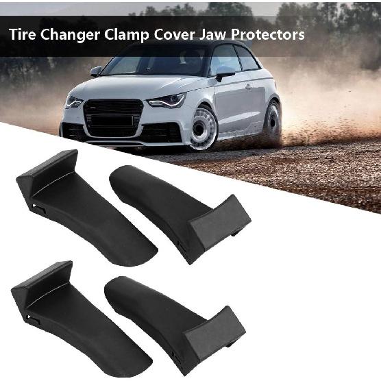 Jadeshay 4Pcs Jaw Protectors Guard Protective Covers for Tire Changer Clamp Cover Jaw Protectors for Tire Changers (Bent Angle)