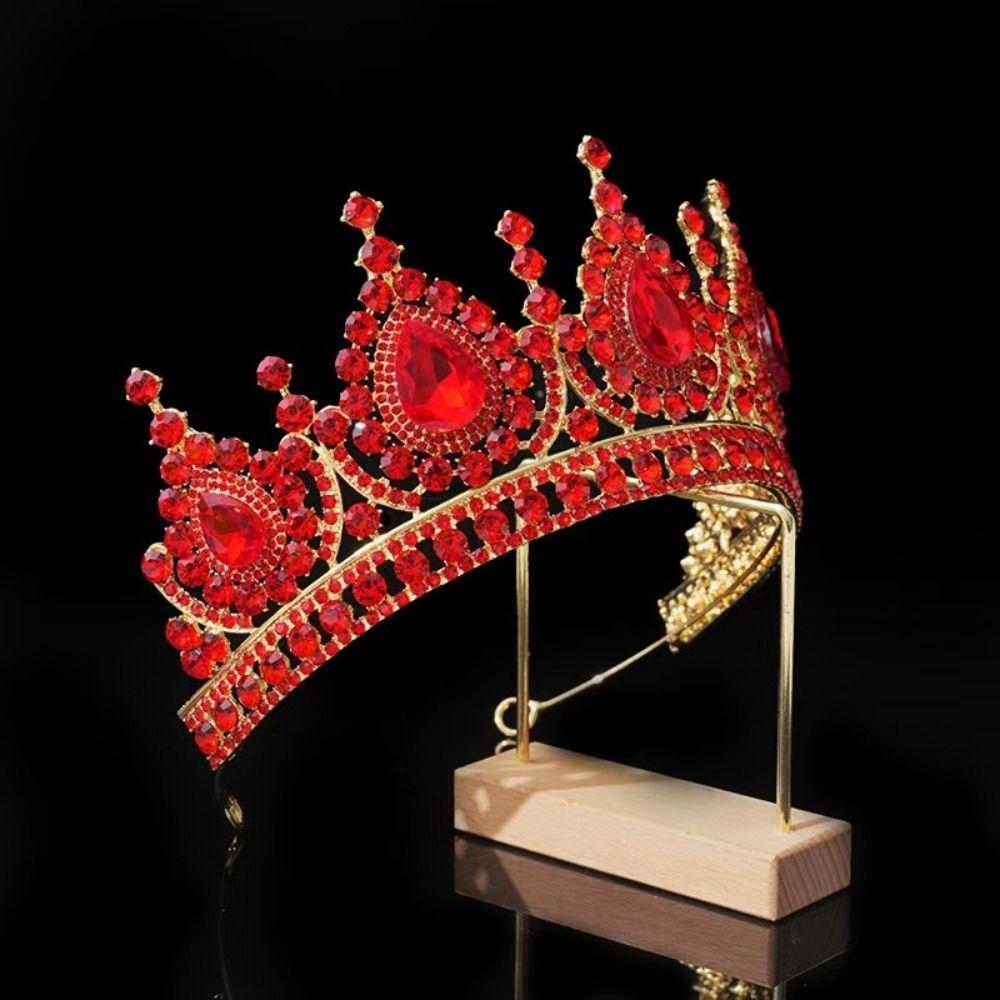 Elegant Crystal Crowns Luxury Bridal Tiara Hair Accessories Rhinestone Crown Costume Party