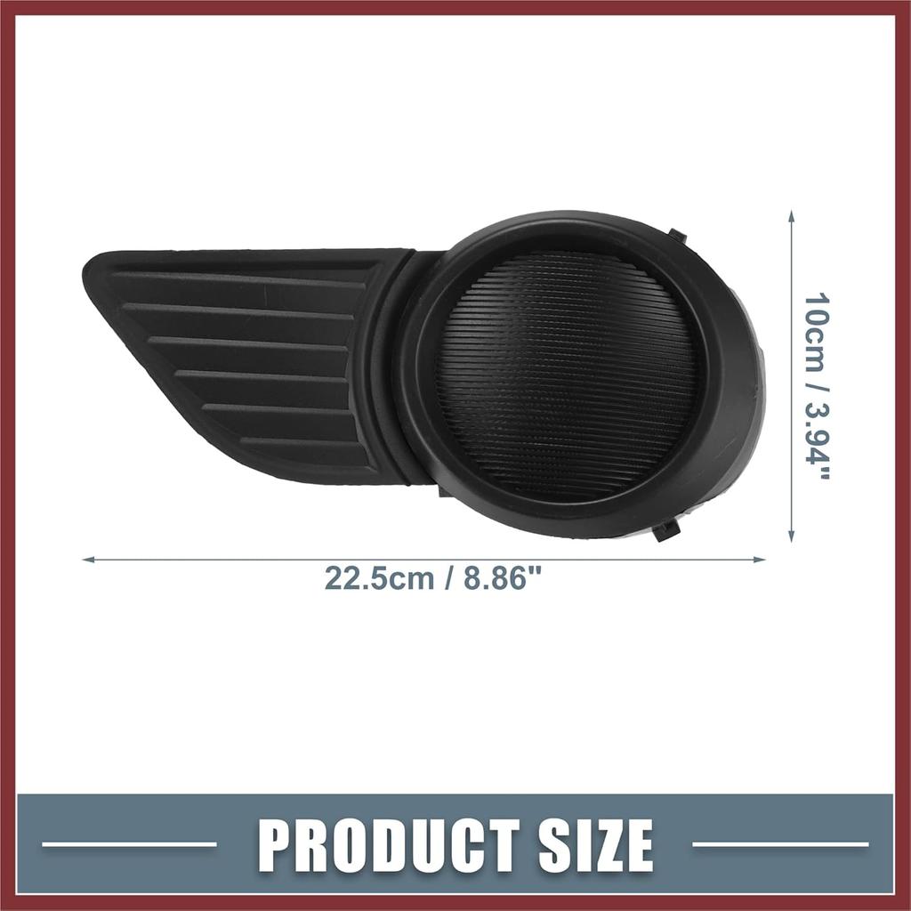 Front Left Right Side Fog Light Grille Cover 52128-08020 52127-08020 Fog Light Bezel Cover Trim for Toyota Sienna 2011-2015 1 Pair Replace Parts