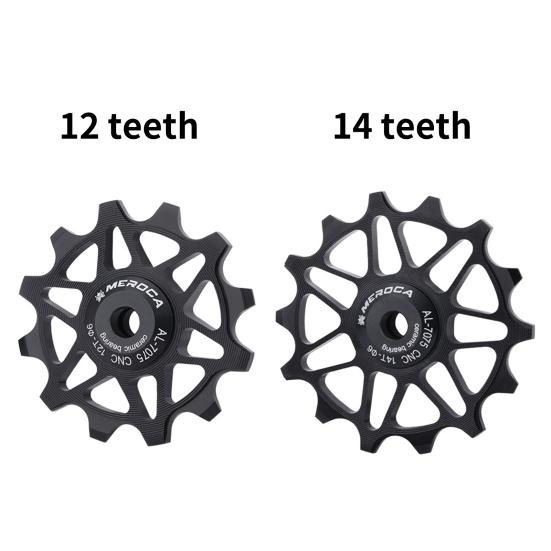 Bicycle Bearing Jockey Wheel Heavy-duty Corrosion Resistant Rust-proof 12T 14T Bike Rear Derailleur