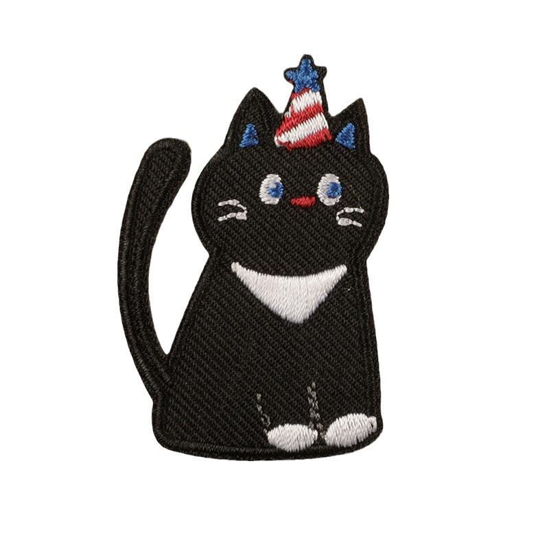 Original Embroidery Label Embroidery Sticker Clothing Accessories Cartoon Animal Adhesive Patch Sticker Accessories Badge Cloth Sticker