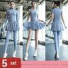 Women's Pleated Skirt & Jacket Quick-Dry Yoga Set