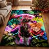 Goku'S Many Forms Printed Rug Nonslip Durable Carpet For Study Reading Area Home Party Decor Birthday Gift