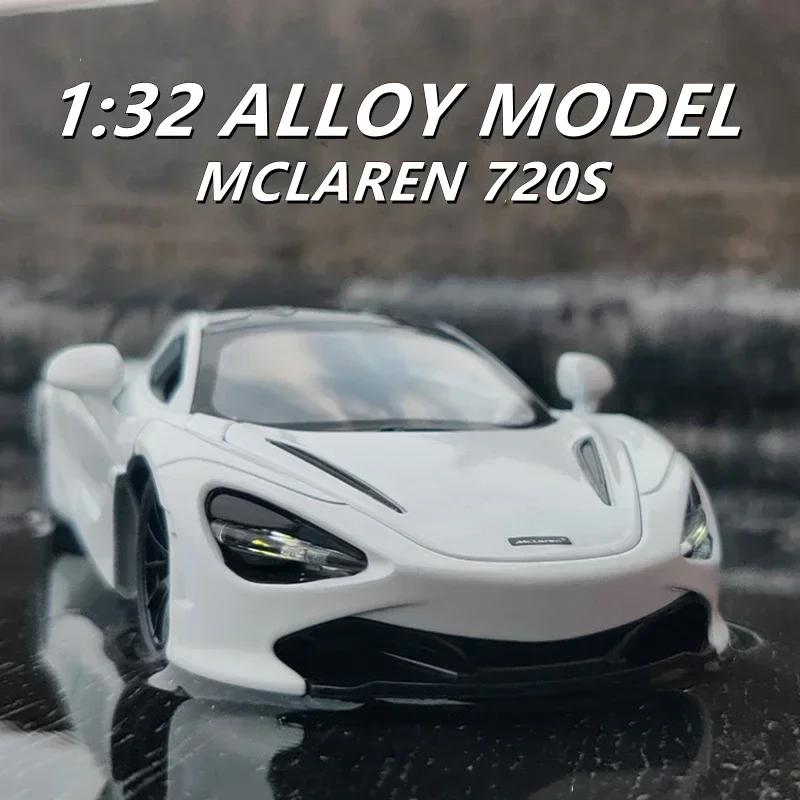 Linyi Toy Car Light 1:32 Mclaren 720S Alloy Sports Car Model Diecasts & Toy Metal Vehicles Car Model Simulation Sound Collection Toy Gift