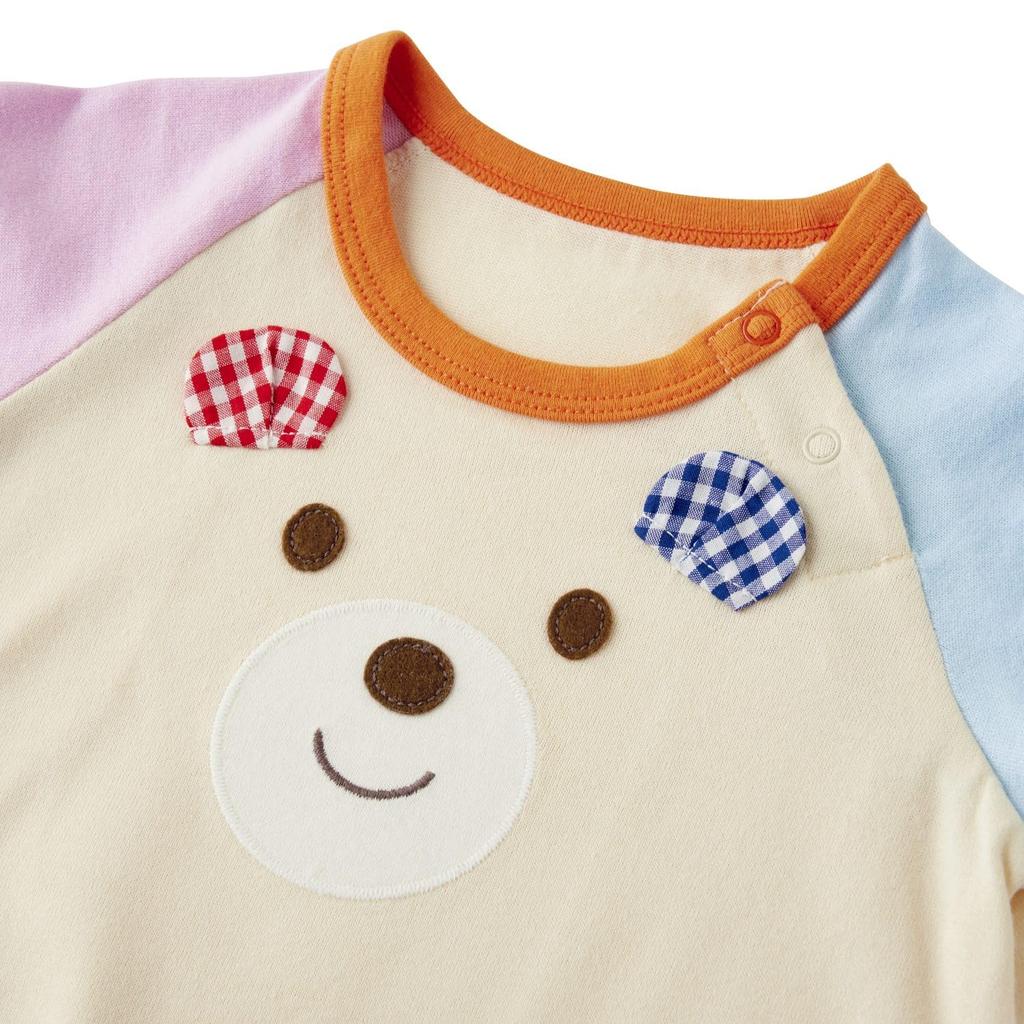 HOT Body shirt for boys and baby and [MIKIHOUSE BISCUITS] girls, children's clothing, ivory, 70cm, 72-1501-688