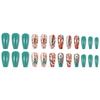 Press On Nail Square Shaped Fake Nail Glossy Stick On Nail Natural Full Cover False Nail Acrylic Glue On Nail for Women