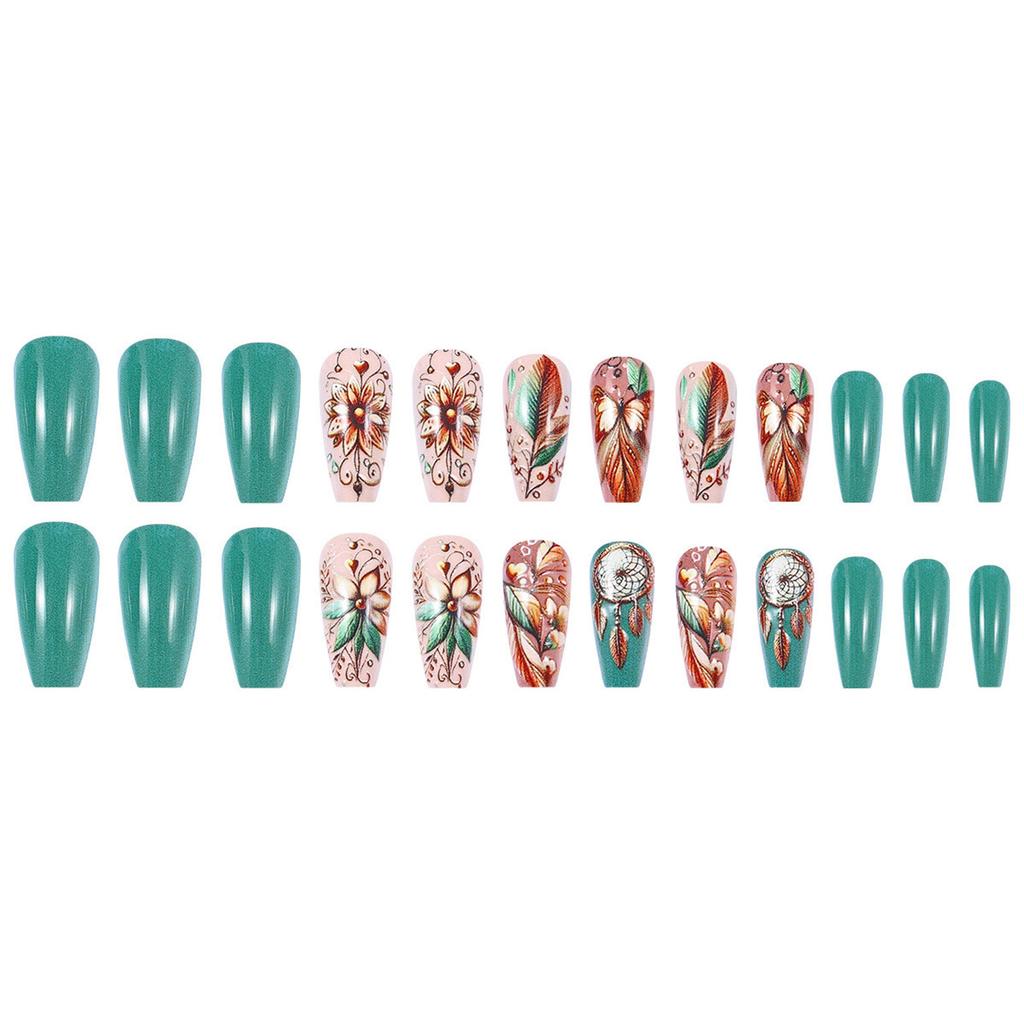 Press On Nail Square Shaped Fake Nail Glossy Stick On Nail Natural Full Cover False Nail Acrylic Glue On Nail for Women