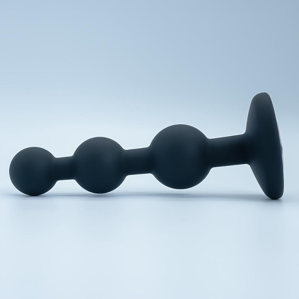 Butt Plug Men Silicone Anal Plug Women Adult Supplies Sex Toy for Couples Female Masturbator with Detachable Acrylic Diamond