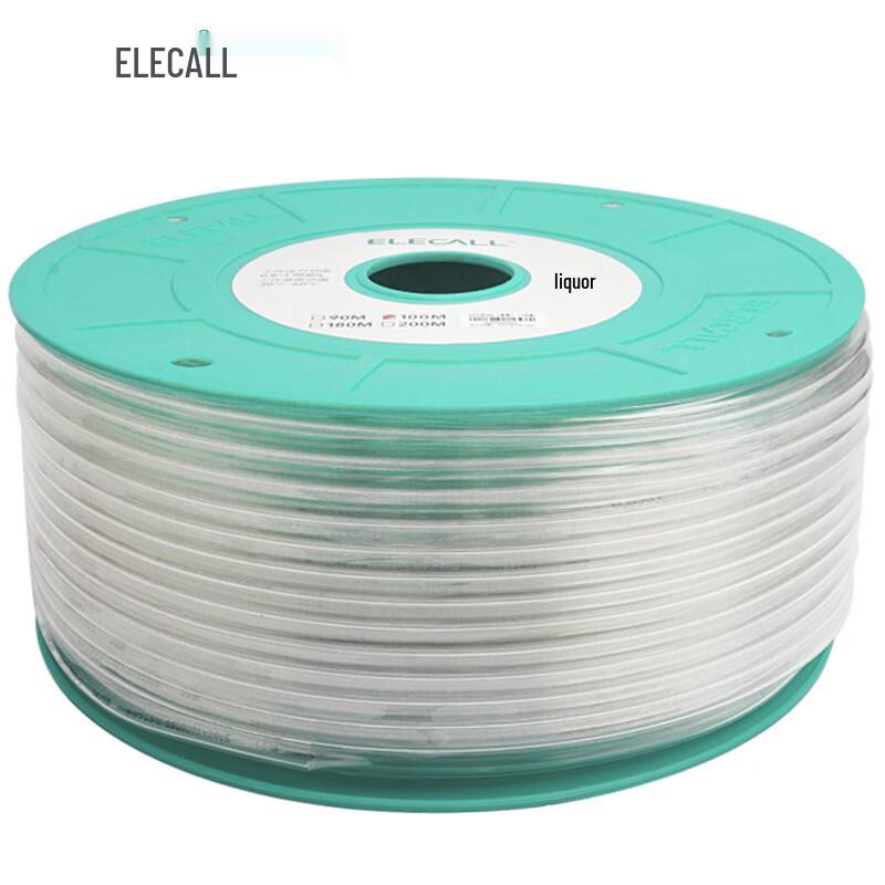 ELECALL PU Air Hose 10*6.5mm Transparent 100M CN plug (adapter included)