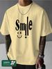 2026 Summer Bestselling Unisexs Pure Cotton Tshirt Casual Fashion Soft and Comfortable Breathable Simple Smile Pattern Print