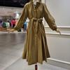 Valencia Pleated Trench Style Long Dress 247GO26