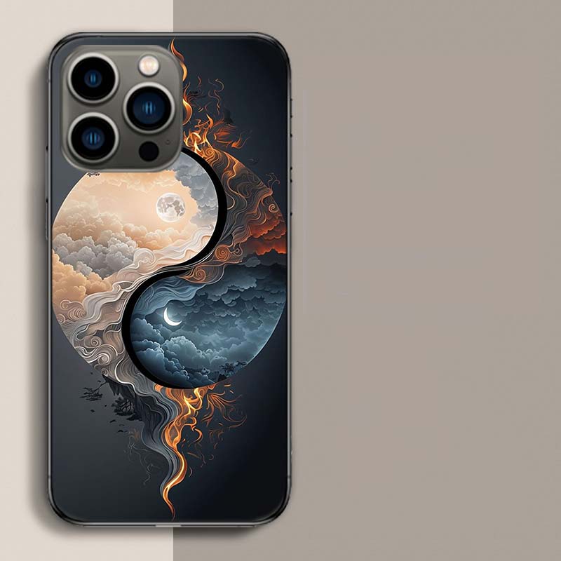 Balance of Elements The Eternal Yin-Yang Phone Case For Iphone 17 Air 15 Pro 14 Plus 16 Pro Max 12 13 Mini 11 16E X XS Cover Cut