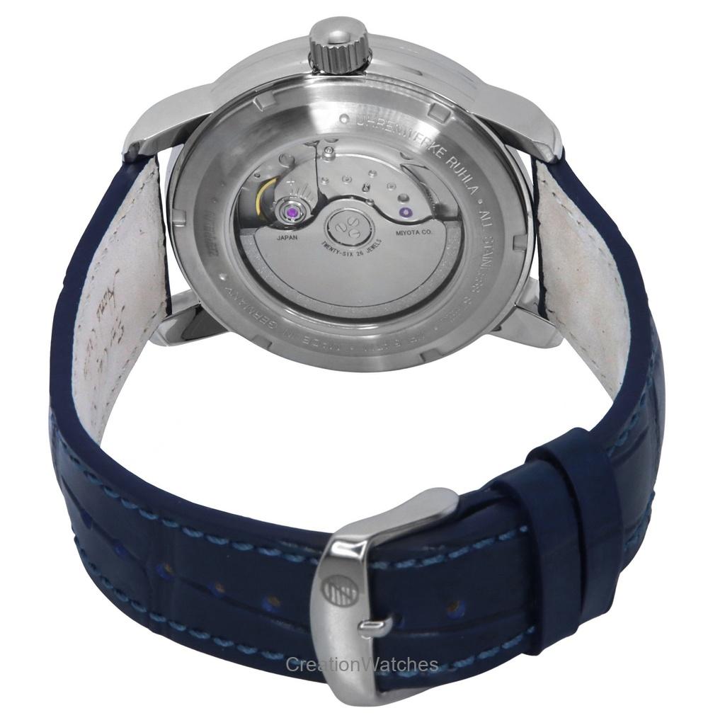 ZEPPELIN Friedrichshafen Leather Strap Blue Dial Automatic 85903 Men's Watch