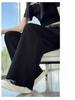 Women's Drapey Suit Pants: High-End Black, Straight, Narrow, or Wide-Leg, Slimming, Long Pants for Spring & Autumn 2025.