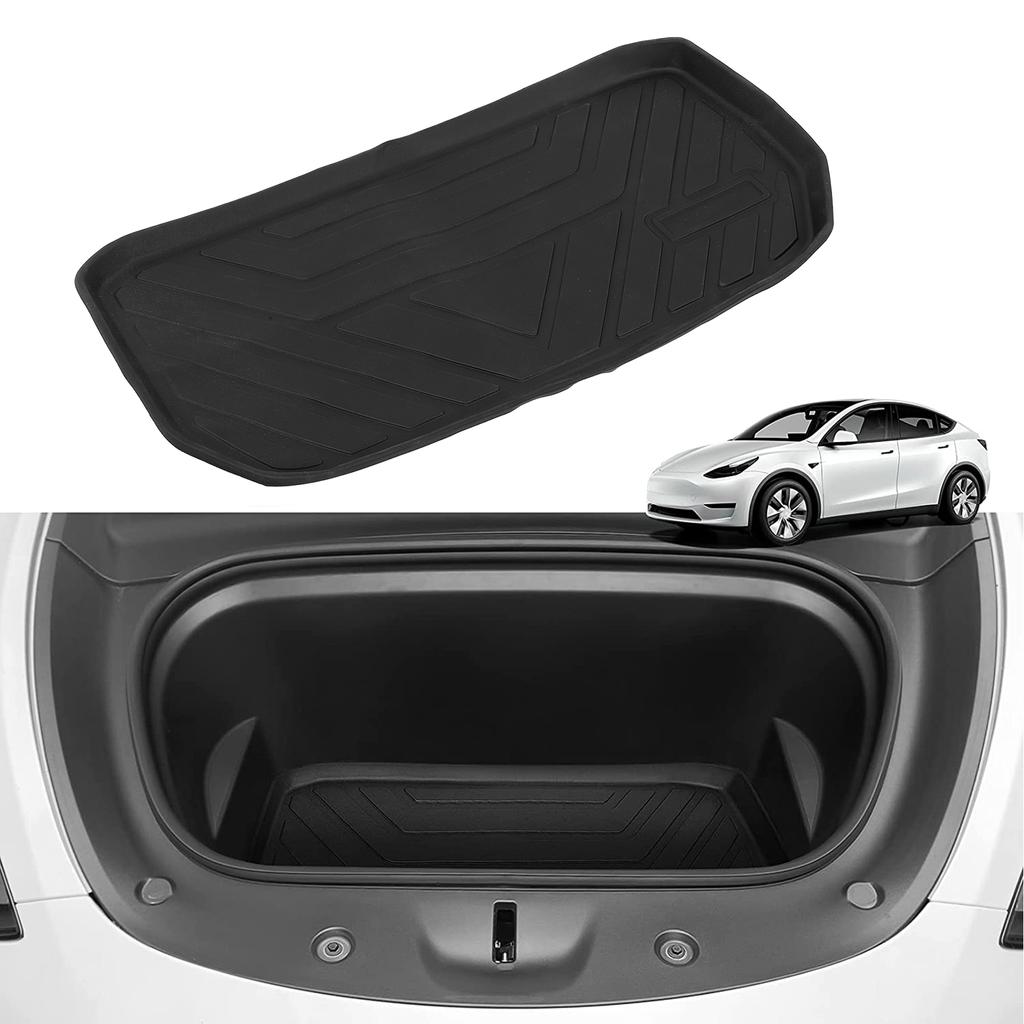 Framsäte Bagagerumsmatta Allvädersskydd Kraftig Lastmatta Ersättning för Tesla Model Y 2020+