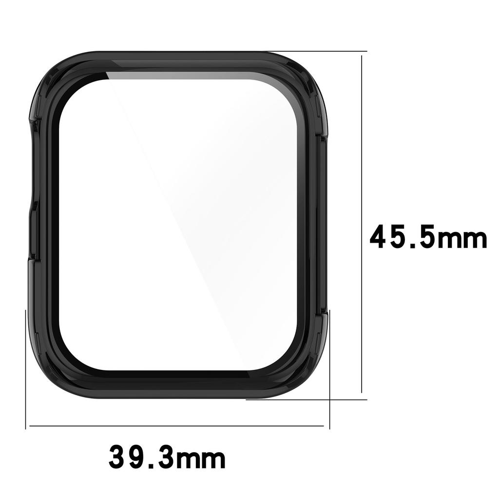 For Oppo Watch SE Watch Case PC Frame with Tempered Glass Screen Film