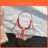 Sac à main transparent en PVC pour femmes Mode d'été Sac en gelée en forme de croissant avec fermeture éclair Pour un usage quotidien