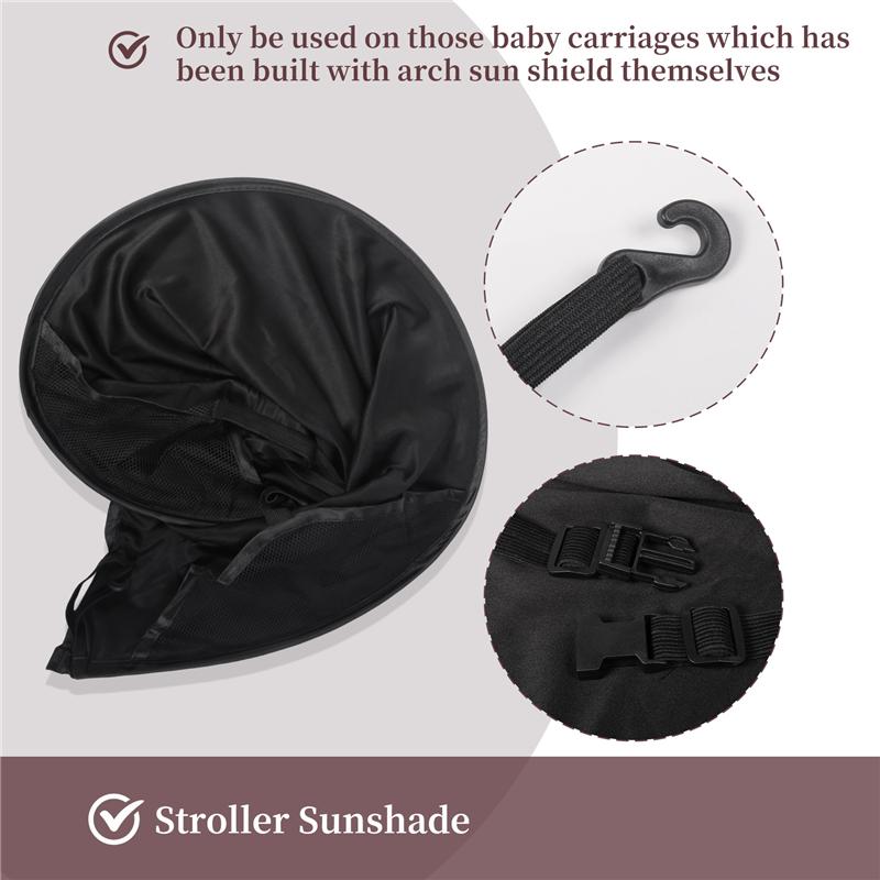 A71Z Baby Stroller Sun Visor Carriage Sun Shade Canopy Cover For Prams Stroller Accessories Car Seat Buggy Pushchair Cap Sun Hoo