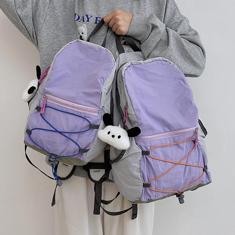 New Style Lightweight Backpack for Junior High Students - Unisex Double Shoulder Bag for Sports, Outdoor, and Mountaineering, Large Capacity.