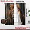 Set Of 2 Modern Flat Printing Curtains Without Rod Majesticlion Window Curtain Polyester Decorations Outdoor Made