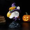 1pcs Funny Ghost Statue Home Sculpture With Spring For Living Room Entryway Bookshelf Themed Party Bedroom Holiday Porch