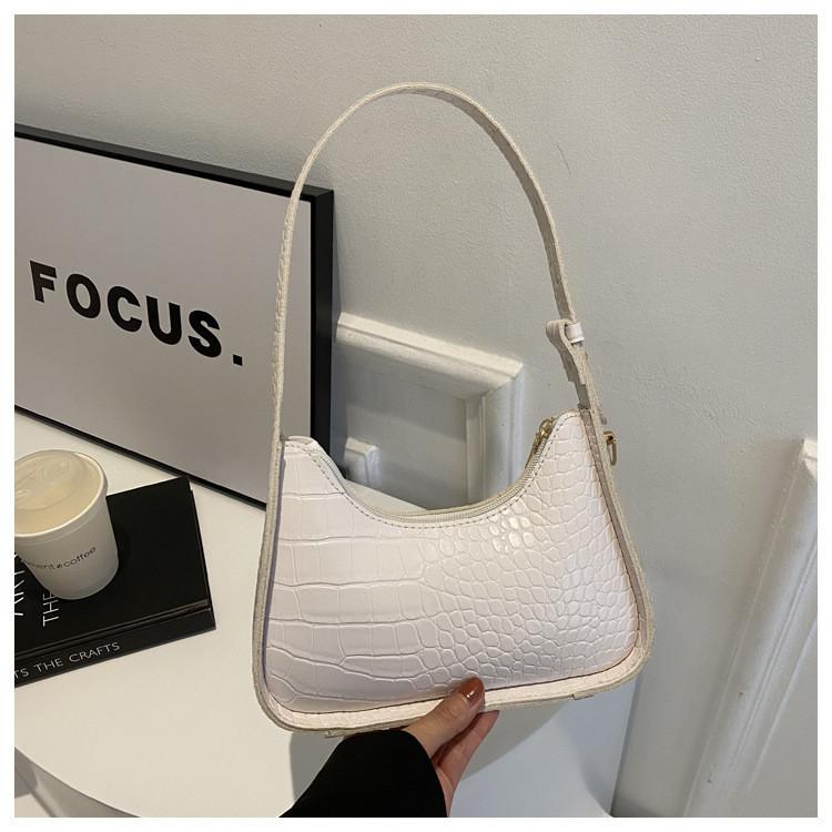 Trendy Korean Style Shoulder Bag For Women 2024 Winter New Stone Pattern