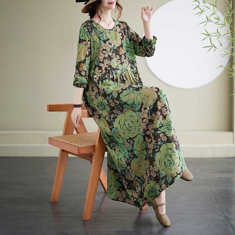 New Floral Resort Style Vintage Dresses