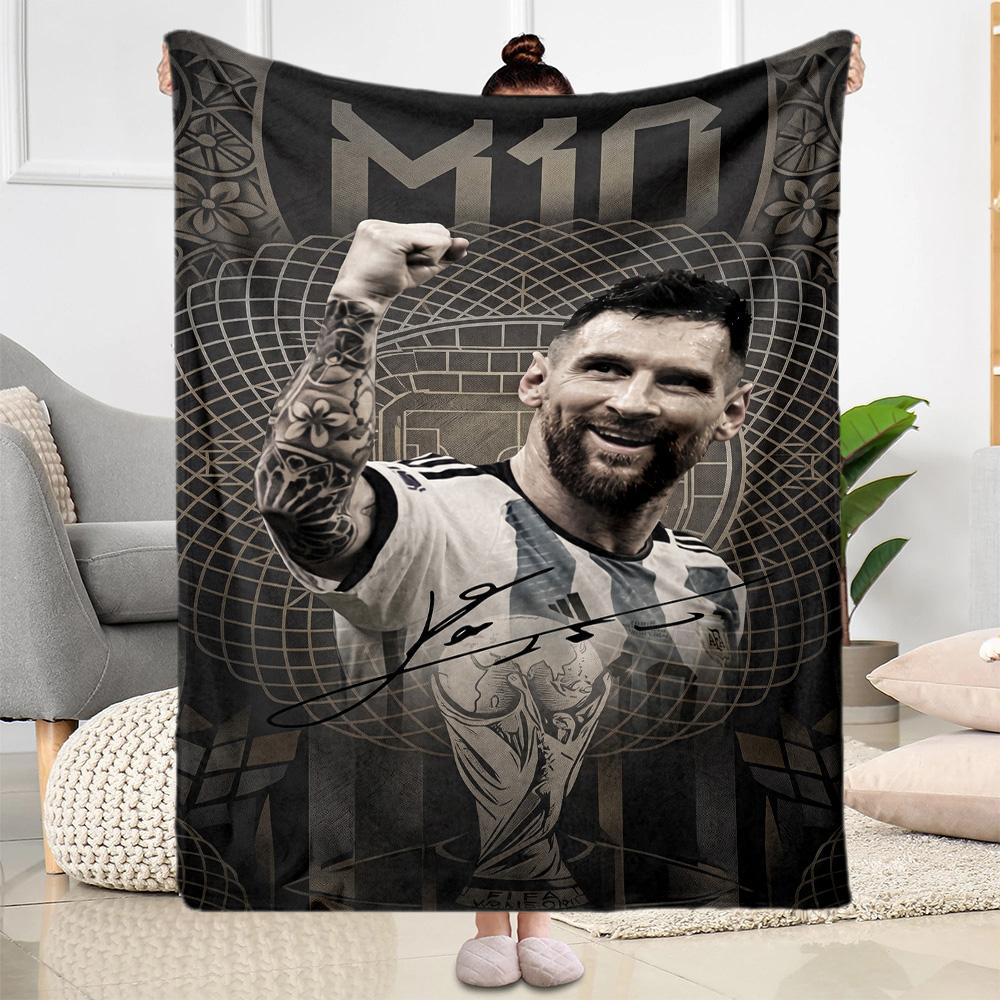 Messi 301 Blanket Comfortable Suitable for Bed Sofa Office Chair Four Seasons Universal Modern Birthday Christmas Gift Blanket
