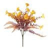 Artificial Eucalyptus Morning Glory Flowers, Fall Fake Flowers For Outdoor Planters Decorations, Reusable Silk Flowers Plants