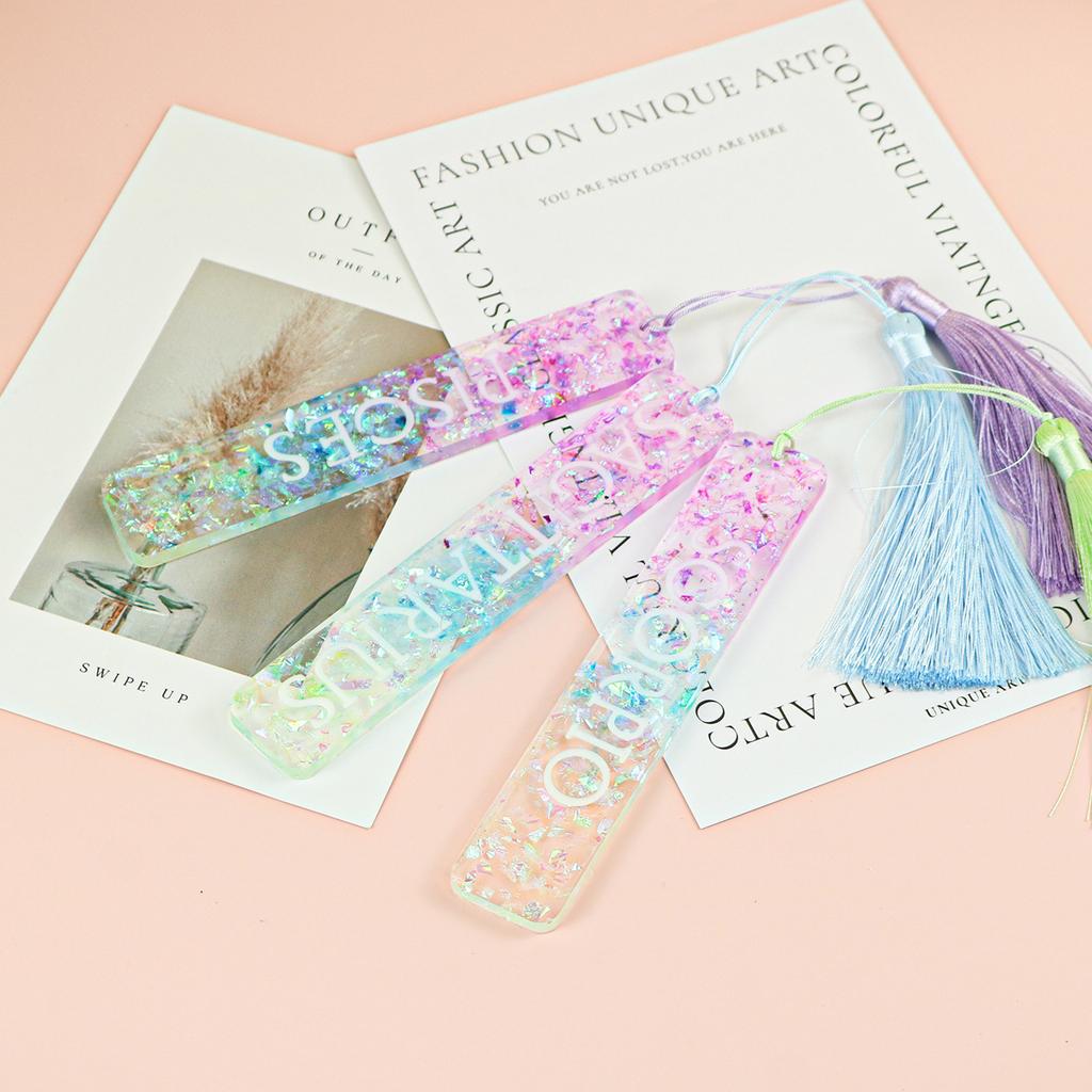 Silicone Bookmark Molds Resin Mold Star Sign Shaped DIY Craft Silicone Moulds Epoxy Resin Mold for Hand-Making Bookmark