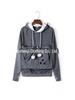 European and American Hot-Selling Embroidered Pet Hoodie with Large Pocket - Winter Plus Velvet Style