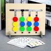 Holz-Puzzle-Spielzeug Farbe Frucht Zweiseitige Zuordnungs-Puzzles für Kinder Montessori-Spiele Kinder Lernen Pädagogische Spielzeuge