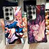 Anime Character Power CSM Plating Phone Case For Samsung Galaxy S24 S25 FE S26 Edge S23 Ultra S22 S21 Plus S20 Anti-Fall Airabag