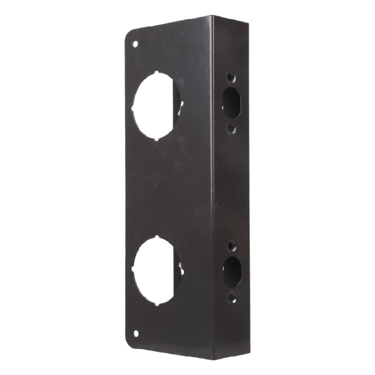 Stainless Steel Double Hole Security Plate For Reinforcing Entry Door Against Wear And Intrusion