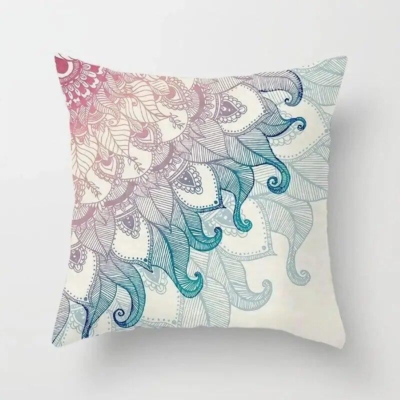 Home decoration boho pillowcase bedroom living room sofa cushion cover 45x45cm peach skin pillowcase