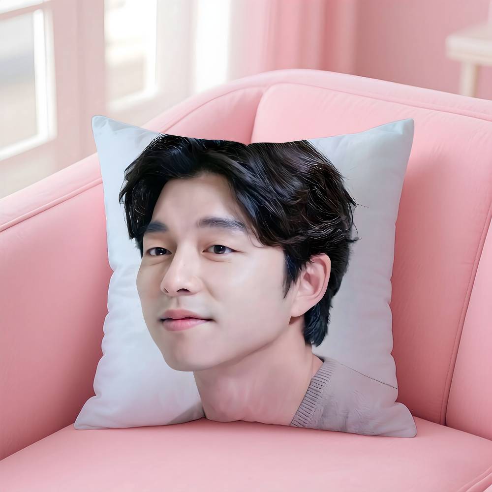 KPOP G-Gong Y-Yoo Pillow Case Pattern Printing Pillowcase Living Room Sofa Cushion Cover Bedroom Room Decor