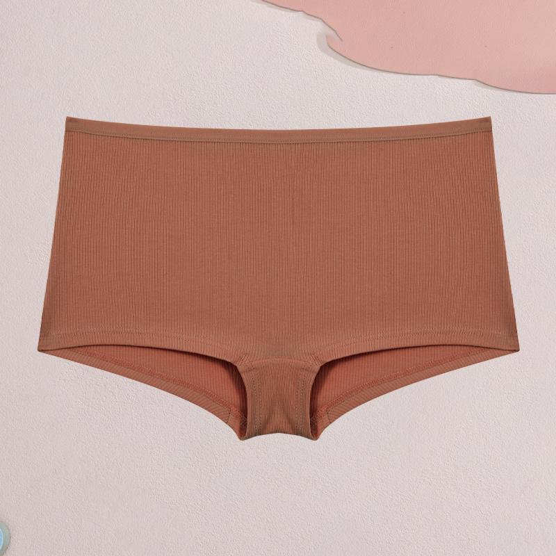 

FINETOO Хлопковые женские трусы-боксеры, нижнее белье в полоску, женские защитные брюки, сплошные удобные трусики для девочек, сексуальное, удобное нижнее белье L&1pc