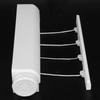 White Retractable Clothesline Punch Installation Laundry Drying Line  Balcony Bathroom Laundry Room