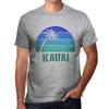 Men's Graphic T-Shirt Palm, Beach, Sunset In Kauai Eco-Friendly Limited Edition