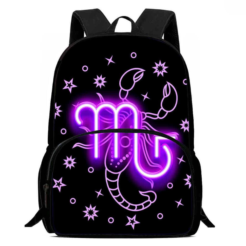 12 Sternbilder Schultasche High Definition Multifunktion Oxford Leichter Rucksack Haare