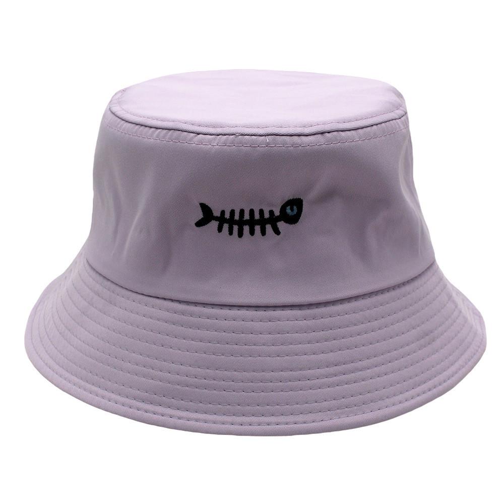 Neutral Fishbone Classic Embroidered Sun Protection Hat For Fashion Outdoor